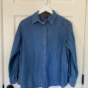 Blue Denim Button Down Shirt